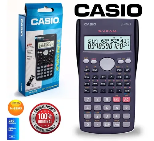 Calculadora Casio Fx 82ms Científica 240 Funciones